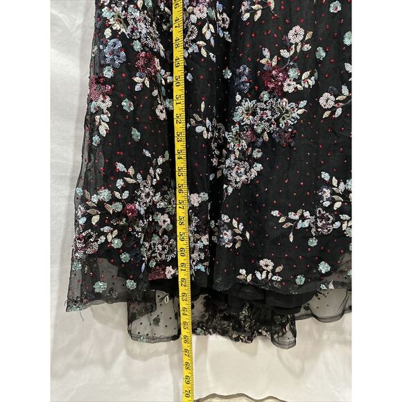 NWT‎ $798 Mac Duggal [ 12 ] 20332 Embellished Plunge Neck Sleeveless Gown J188 - Picture 8 of 15